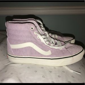 Purple T-Shirt material Vans. WORN ONE TIME!